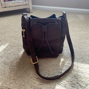 Fossil Leather Handbag